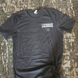 Personalized LACROSSE Mom Short-Sleeve T-Shirt - Charcoal